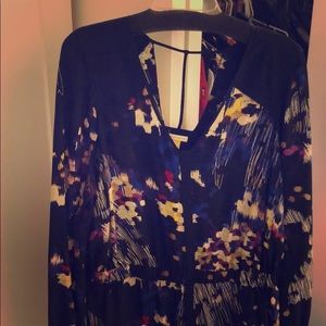 Leifsdottir silk black dress w/print